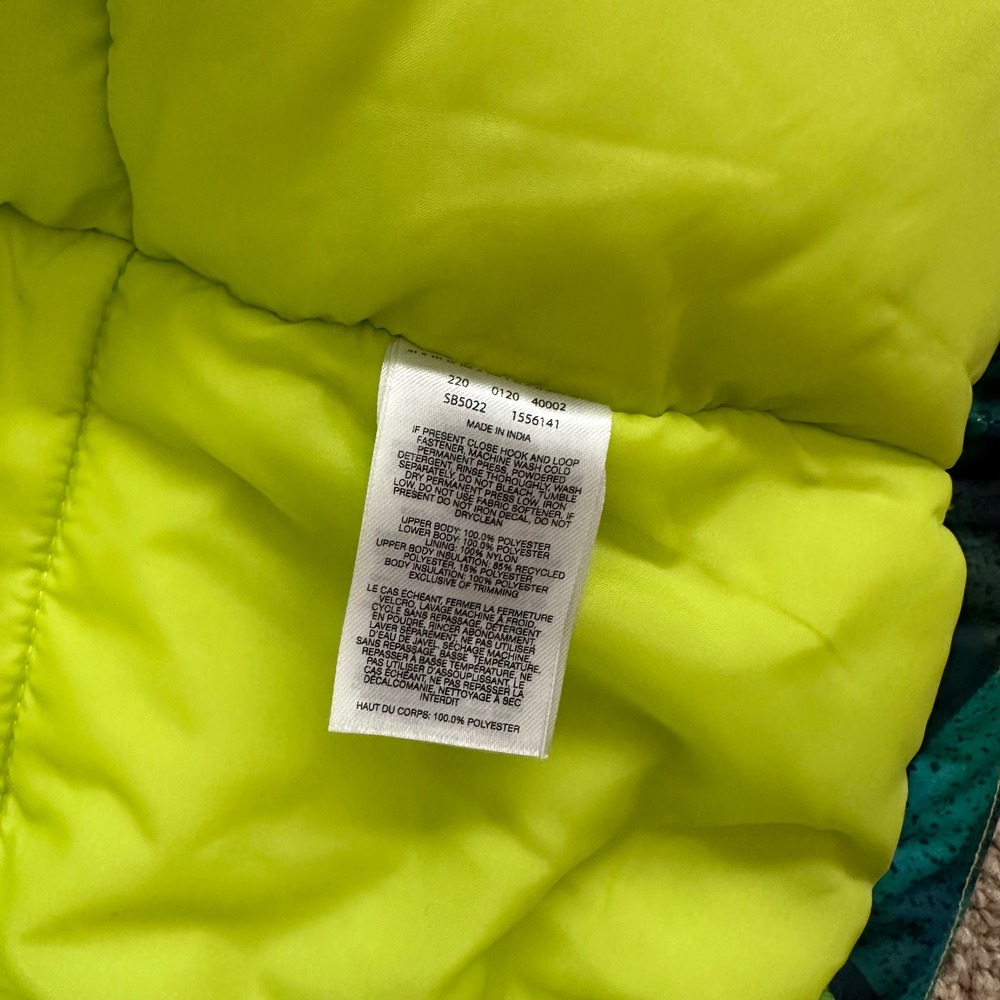 Columbia‎ Winter Jacket Hooded Puffer Coat Camo Green Blue L - Picture 5 of 9